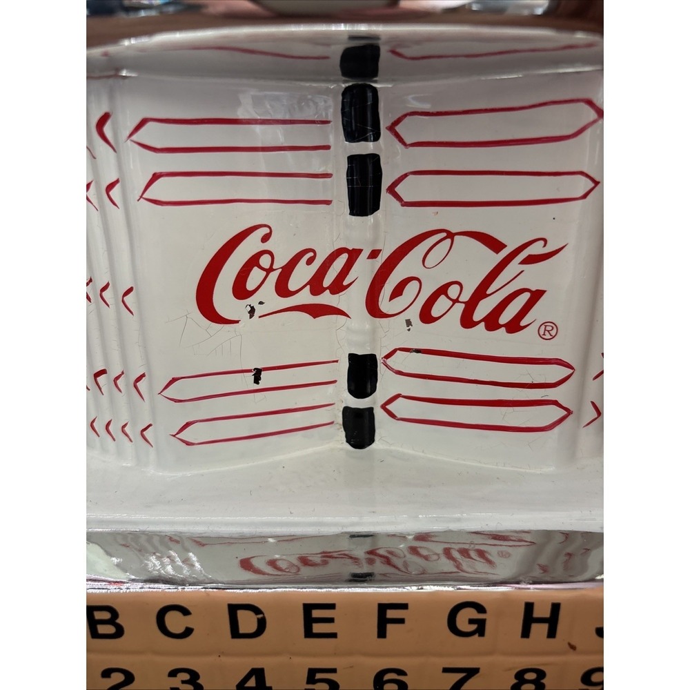 Vintage Coca Cola Jukebox Style Ceramic Cookie Jar Home Decor - Picture 2 of 5